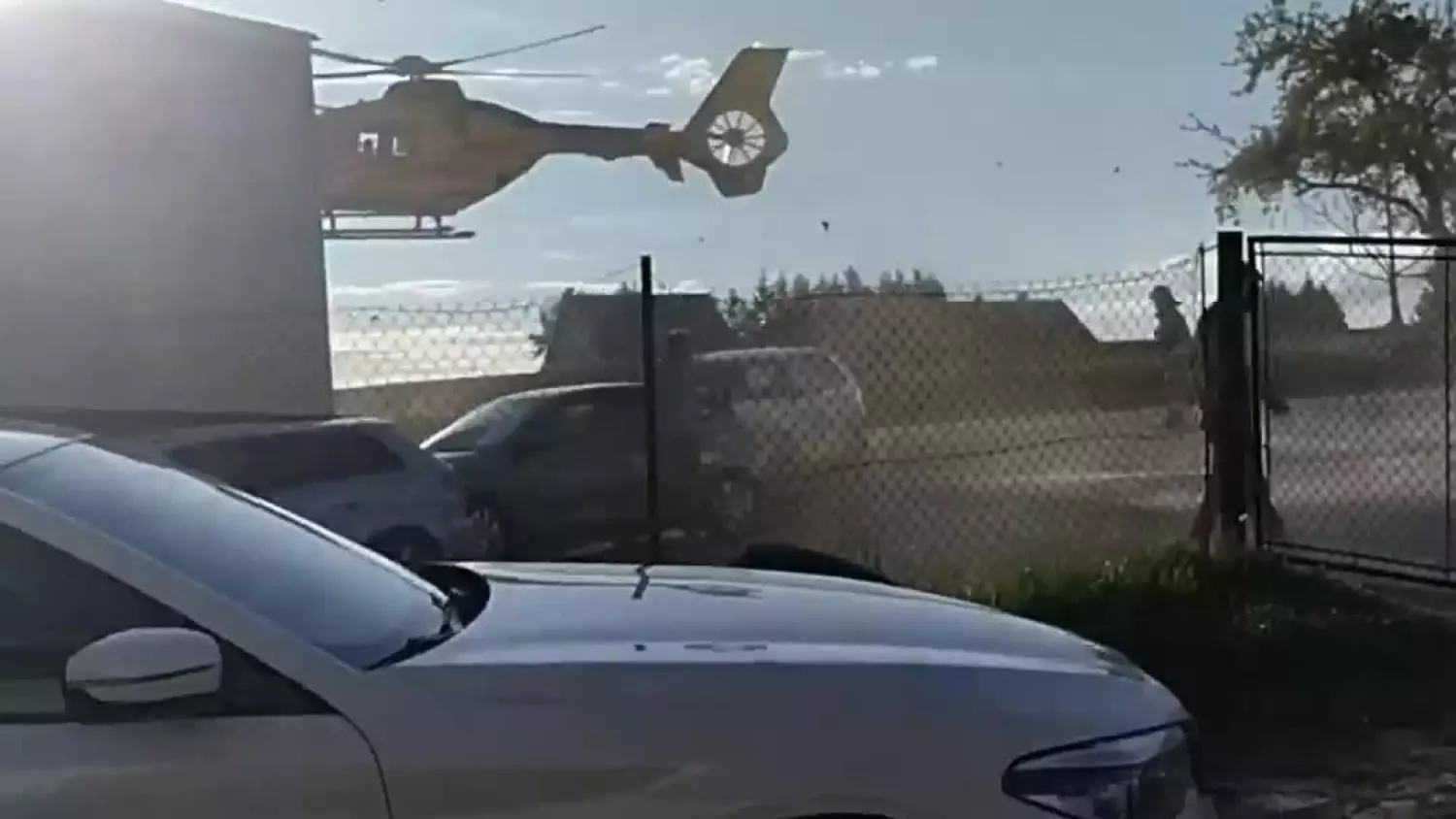 Wypadek w Sielcu k. Sędziszowa Młp. Lądował helikopter LPR